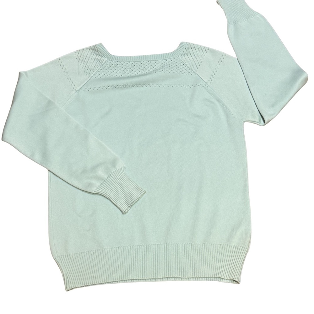 Vintage Givenchy Sport Mint Green Sweater 38 Minimalist Logo - Picture 3 of 12